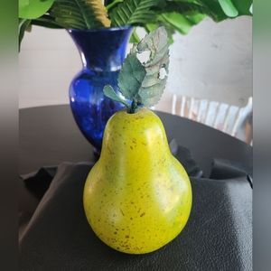 Vintage Wooden Green Pear